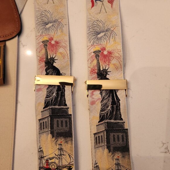 Trafalgar Calvin Curtis Design Lady Liberty Suspenders - Picture 3 of 6